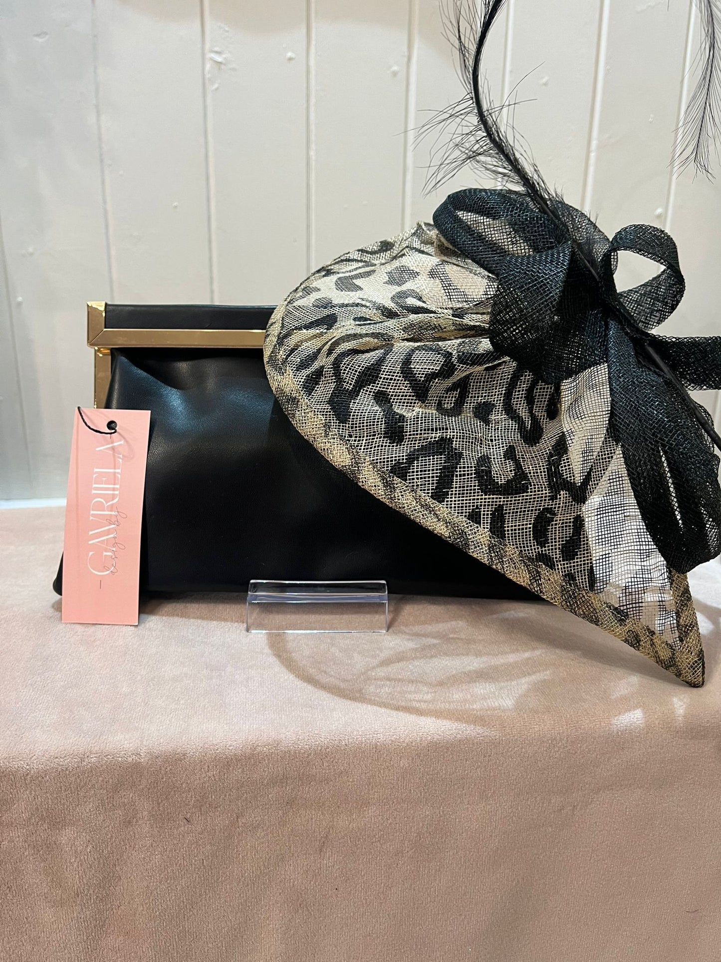 Black clutch bag