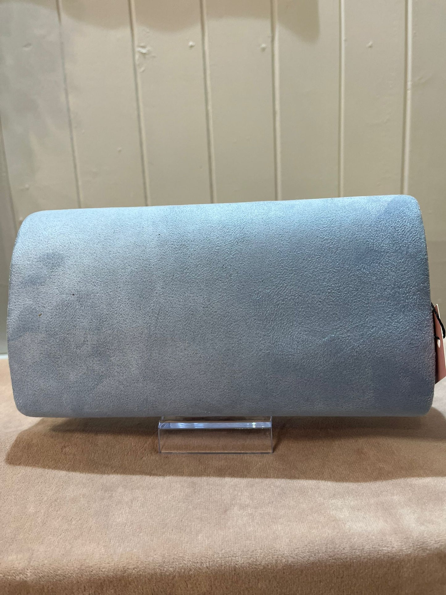 Blue clutch bag