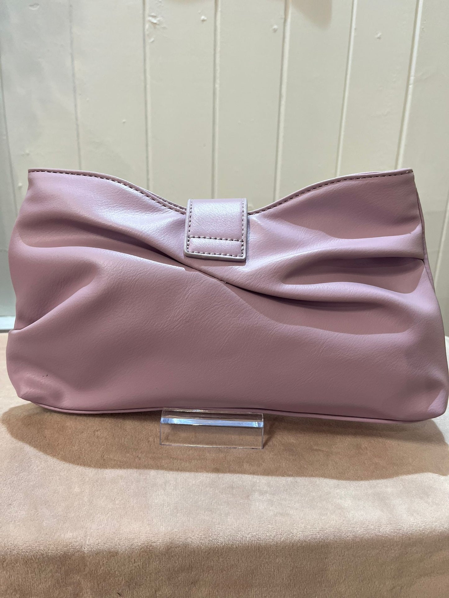 Pink clutch bag