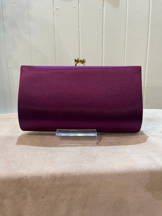 Purple clutch bag