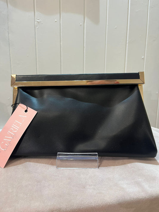 Black clutch bag