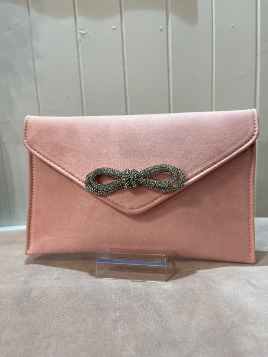 Envelope pink clutch bag